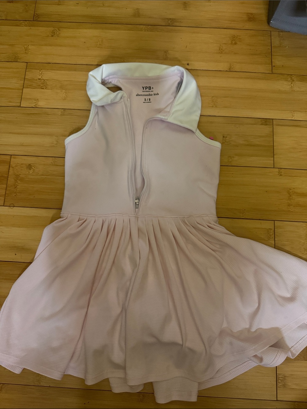 abercrombie kids Light Pink Sleeveless Skater Dress with Zip